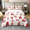 Christmas Candy Duvet Cover Set Comfortable Exquisite And Beautiful Bedding Decorations Suitable For Children Kids And Adults