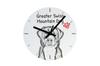 Great Swiss Mountain Dog – Wall Clock with a Dog, Shelf Clock with a Print |