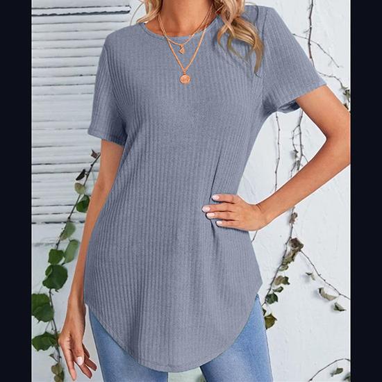 Moda de primăvară și de vară Tricou lejer casual damă spate cu un singur piept Top casual