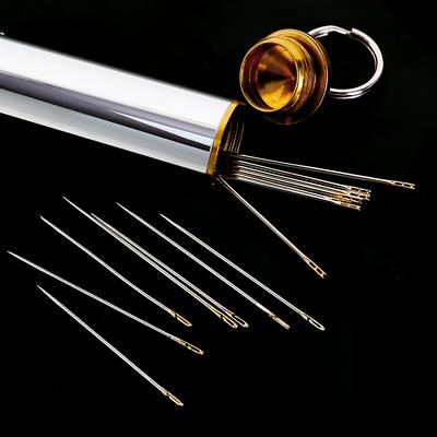 60/1Pcs Blind Needle Elderly Needle-side Big Hole Hand Stainless Steel Sewing Needless Threading Household DIY Sewing Needles