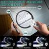 Large Magnifying Glass with Light, 10X 25X 45X Handheld Illuminated Magnifier with 3 Light Modes, 12 LED Lights, Storage Bag, Clean Cloth for Seniors