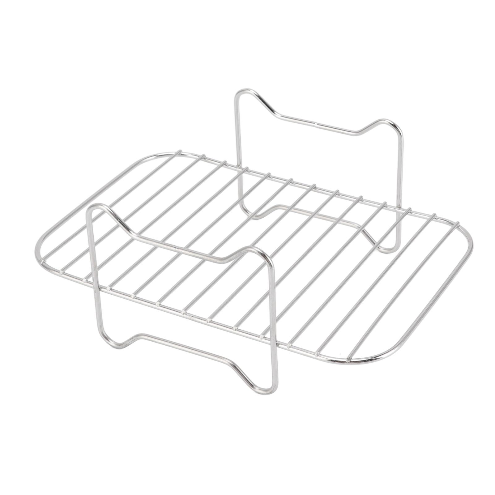 

Fryer Stainless Steel Rack Multi Purpose Cooking Baking Grilling Rack Fryer Accessories for Ninja Foodi DZ201 401