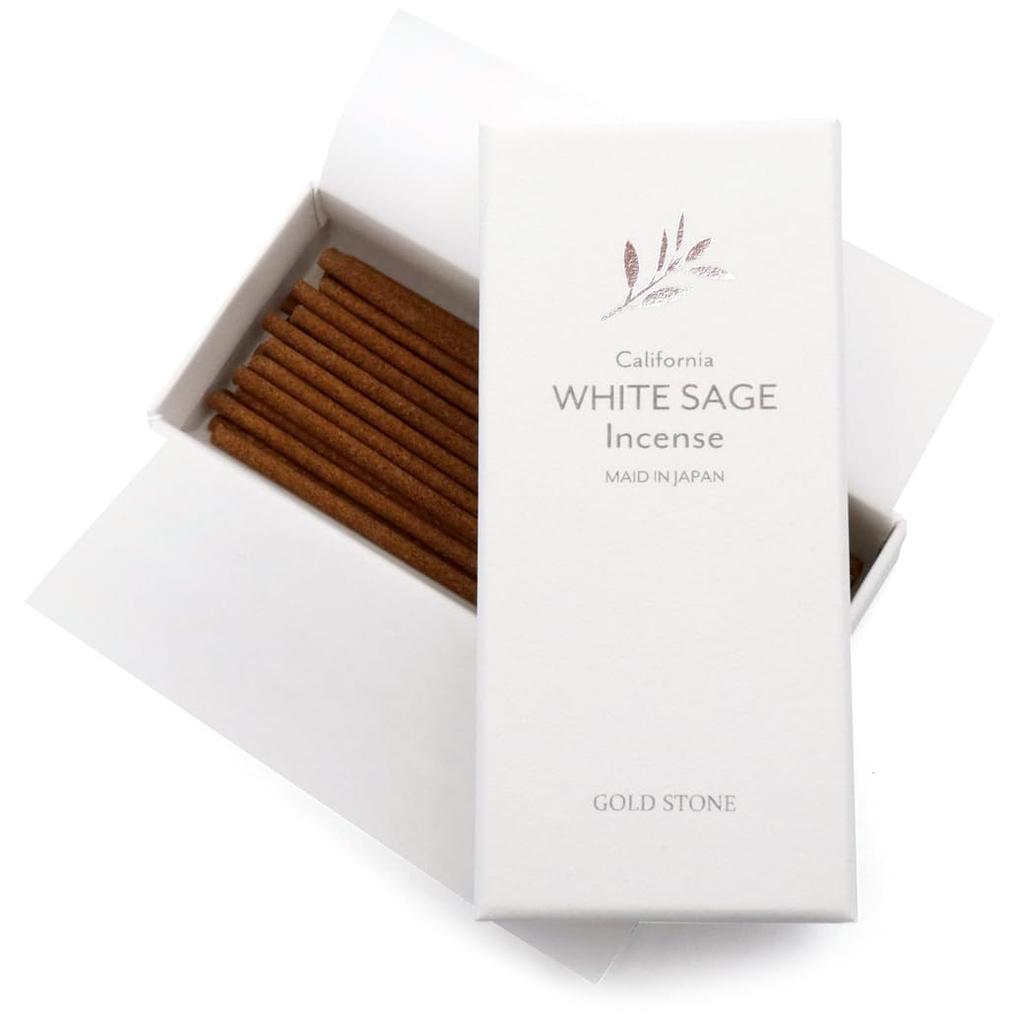 White sage incense 30 sticks 100% natural ingredients made in Japan