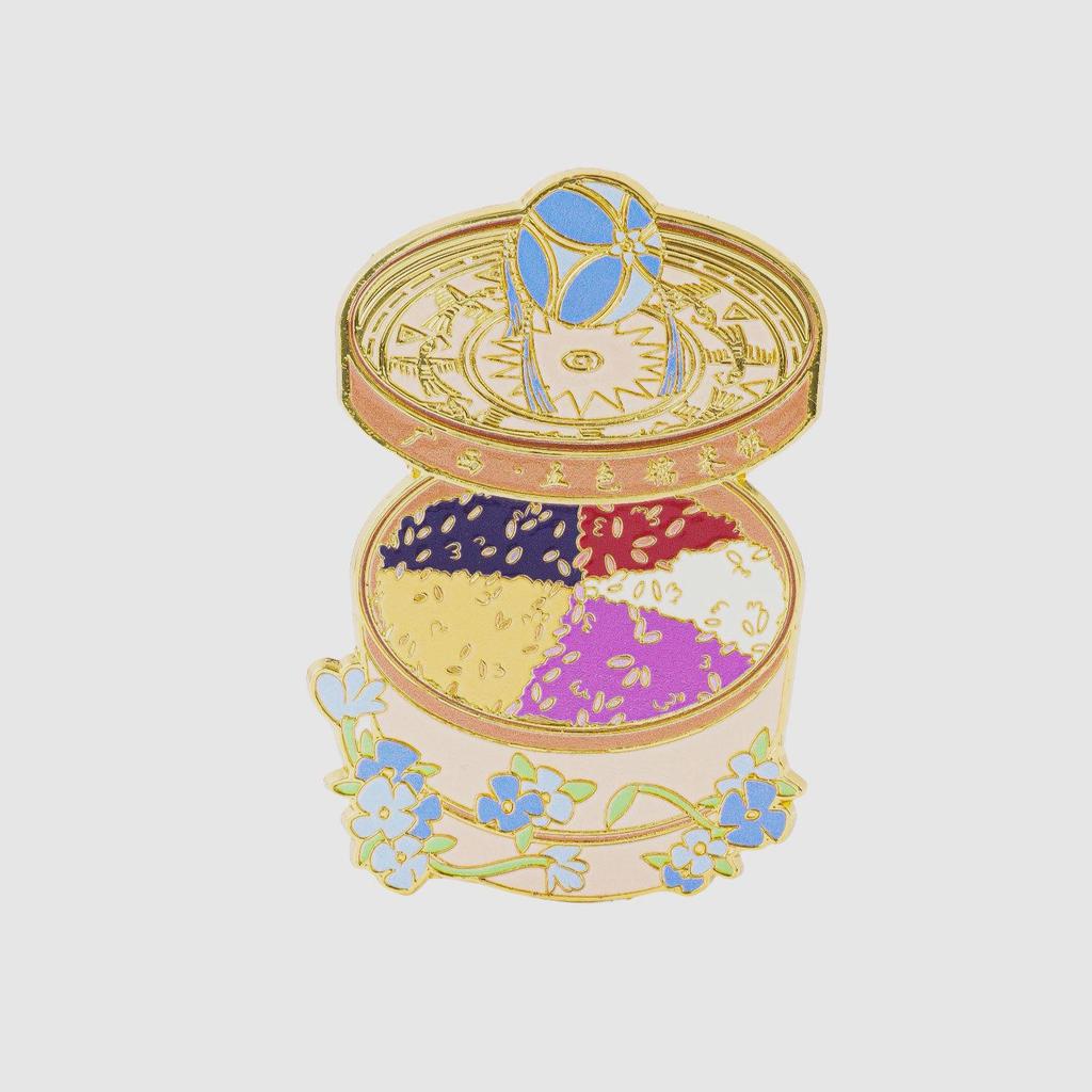 Guangxi Cultural Souvenir: Metal Refrigerator Magnet with Glutinous Rice Design