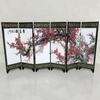 6-Panel Spring Screen Room Divider Wood Folding Partition Business Mini Home Decor 48*24*0.6cm Home Accessories