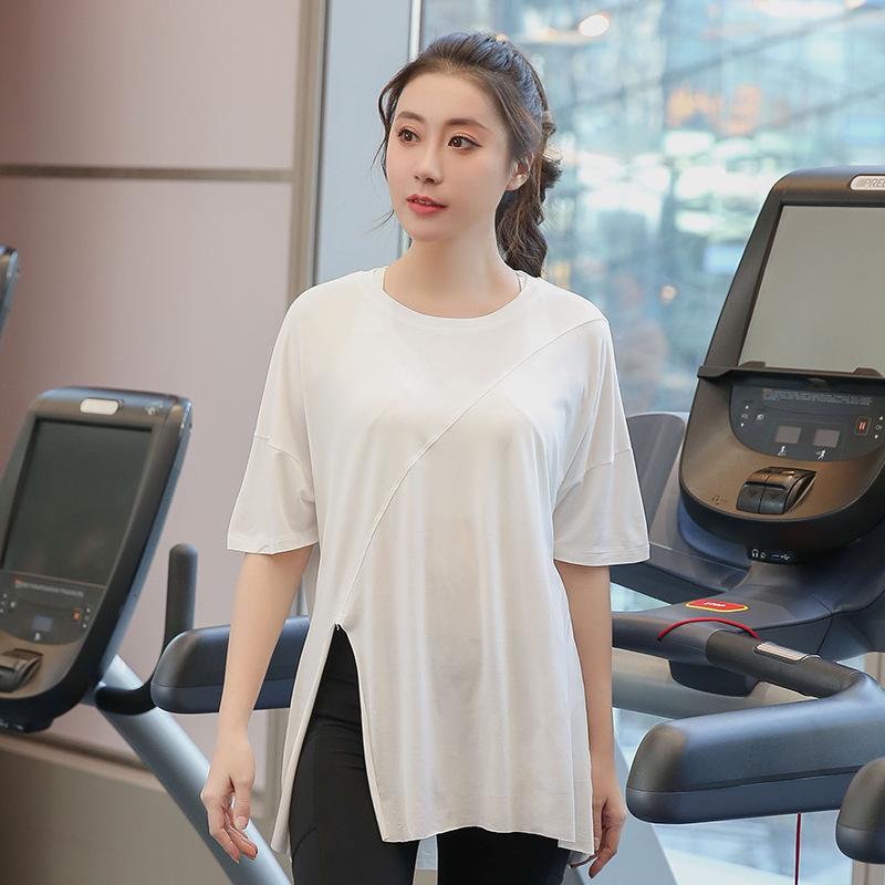 Women s Plus Size Quick-Dry Yoga T-Shirt: Breathable Summer Fitness Wear 4XL белый