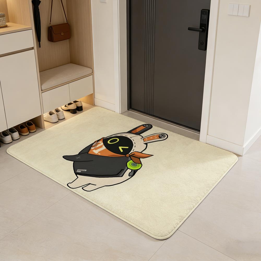 Character B-Bumbumz Floor Mat Soft Cartoon Flannel Non-Slip Kids Play Mat & Entrance Door Mat for Bathroom Bedroom