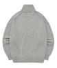 COVERNAT C Logo Turtleneck Knit Melange Gray