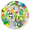 50 Football Graffiti Stickers: Creative Waterproof Sports Ball Decals for Water Bottles, Luggage, and Phones