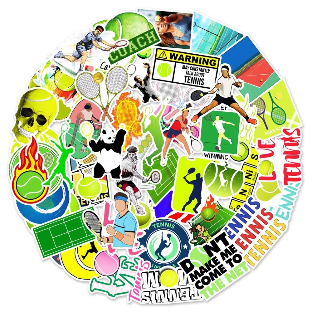 50 Football Graffiti Stickers: Creative Waterproof Sports Ball Decals for Water Bottles, Luggage, and Phones