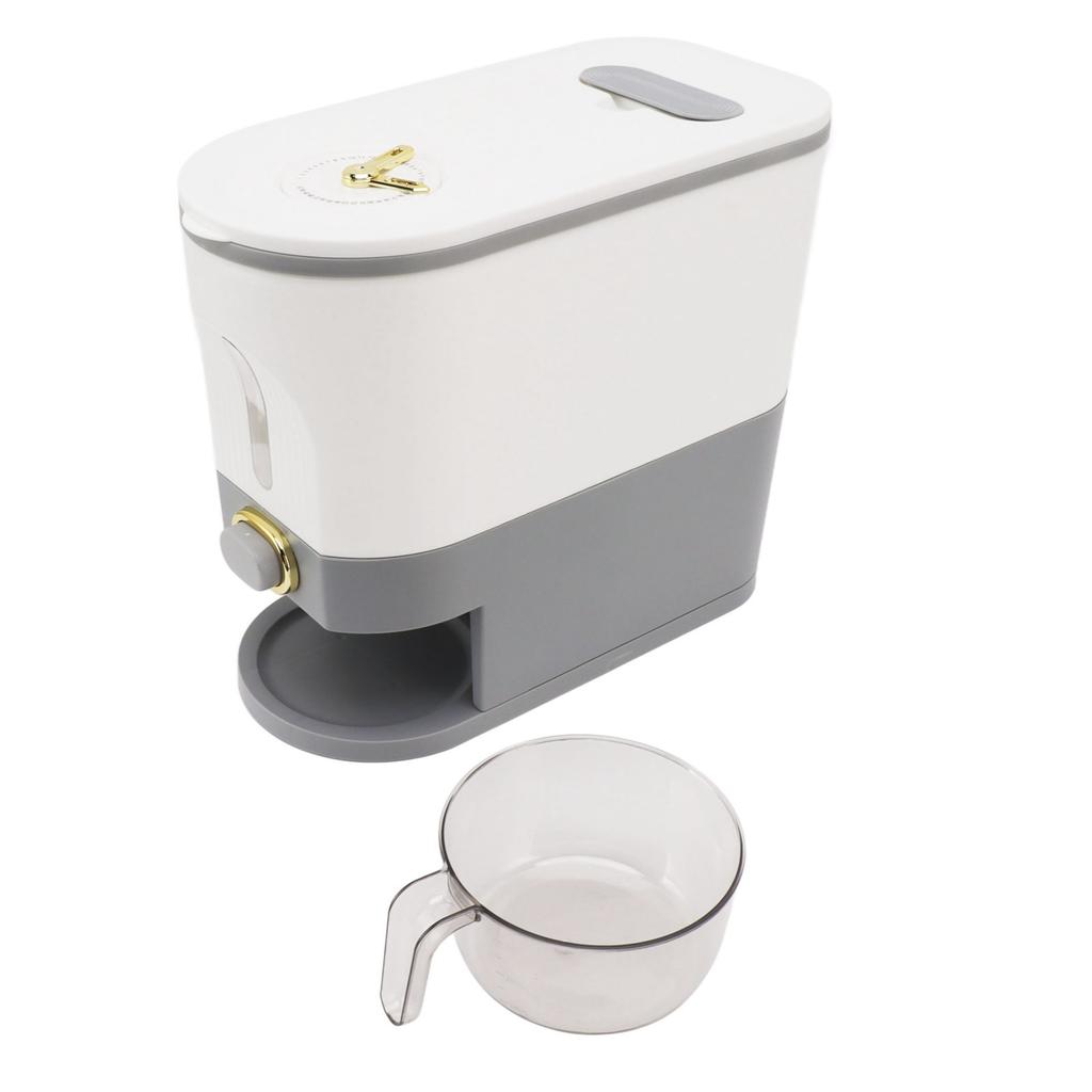 Rice Dispenser Box Grain Food Storage Container Airtight Large Capacity for Home Kitchen