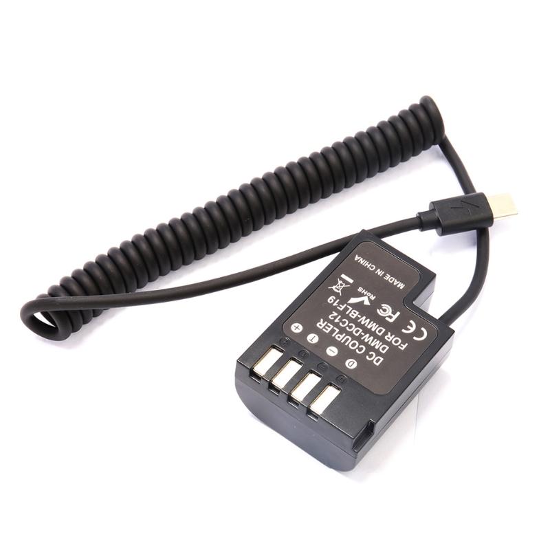Decoded Battery Adapter with Cable Type C for Panasonic Gh3, Gh4, Gh5, Gh5s,Great Performance