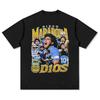 Diego Maradona Cotton Men's Football Tshirt Argentina Jersey 1986 Champion Commemorative Shirt Summer Unisex Short Sleeve Shirt