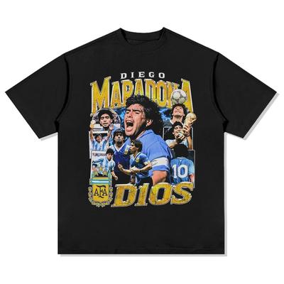 Βαμβακερή Ανδρική Φανέλα Ποδοσφαίρου Diego Maradona Αργεντινή Φανέλα 1986 Πρωταθλητής Αναμνηστικό Φανελάκι Καλοκαιρινό Unisex Κοντομάνικο