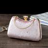 Wholesale Factory Directly Sale Womans Wedding Party Clutch Bags Elegant Small Gift Velvet Night Handbags Navy Blue Hand Bag Sac