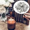 100Pcs/Pack Tea Light Wicks DIY Candle Making Candles Accessories Low Smoke Handmade Candle Making Tools Woven Cotton Core