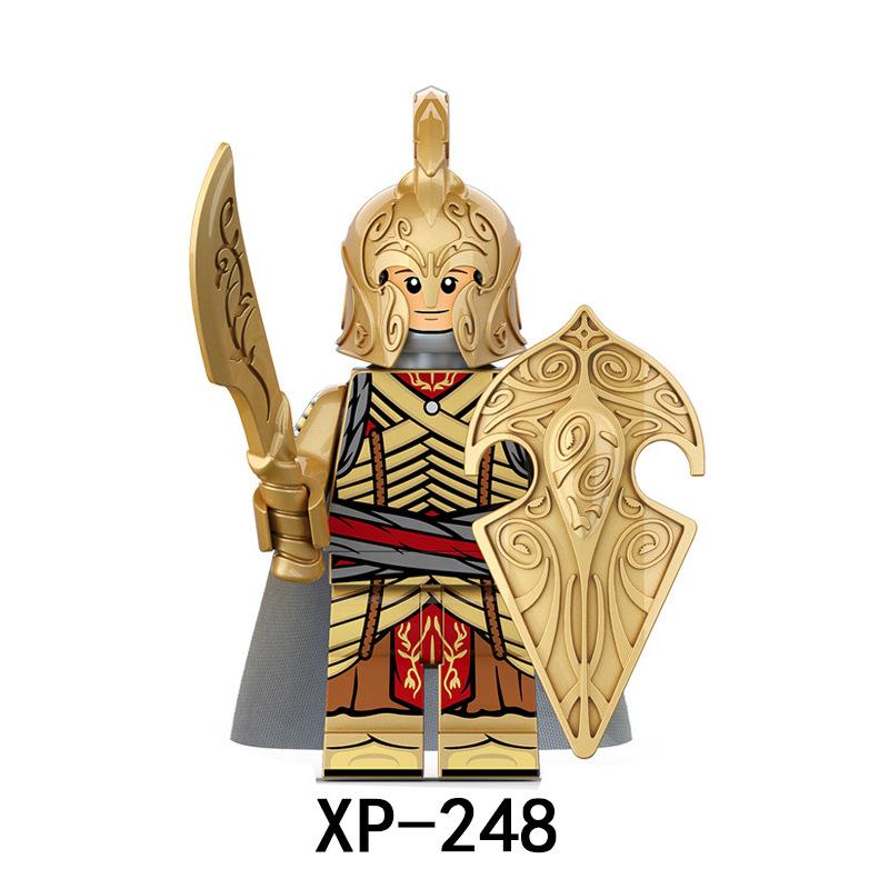 

KT1032 Воин, средневековый солдат, собирающий строительный блок, игрушка XP246-253