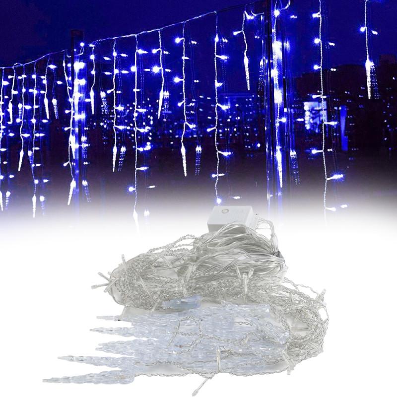 Led Icicle Christmas Lights Window Falling Rain Outdoor Garden Party Decor Home