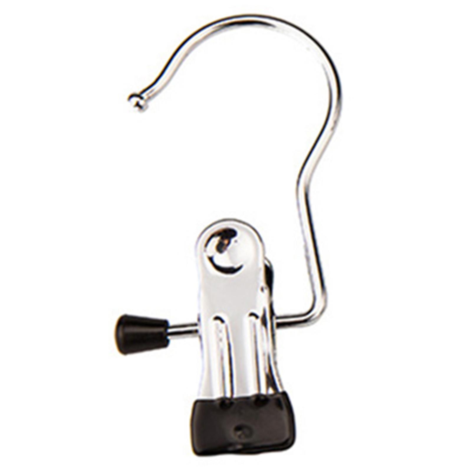 

10PCS Portable Hanging Clothes Pin Smooth Rubberised Coating Non Slip For Organizing Handbag Towels 10pcs чорний