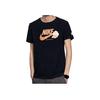 Nike Solid Color Logo Trendy Breathable Pattern Round Neck Pullover Short Sleeve Drop Shoulder T-Shirt Men Tops Black FB9804-010