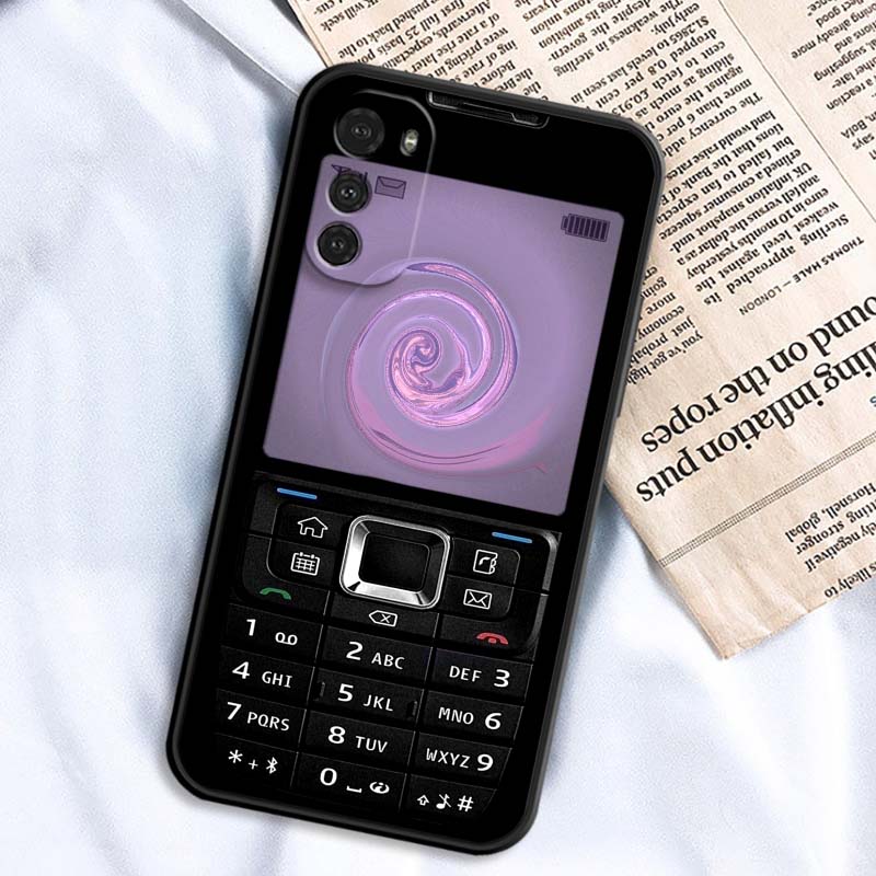 Luxury Vintage Phone Pattern For Motorola G85 Edge 50 G24 G35 G14 G04 40 G72 G34 G G54 G13 G32 5G Black Phone Case