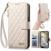 Leather Wallet Flip Case for Motorola Moto G05 G15 Power G75 G85 G56 G86 G57 G67 G77 5G Phone Cover with Wristlet Strap