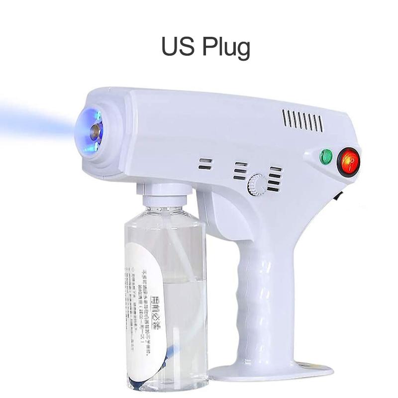 Portable Nano Steam Gun Hair Care Hydration Sprayer Hot Dyeing Care Blue Micro Mist Machine Spray Gun Hair Steamer Trigger