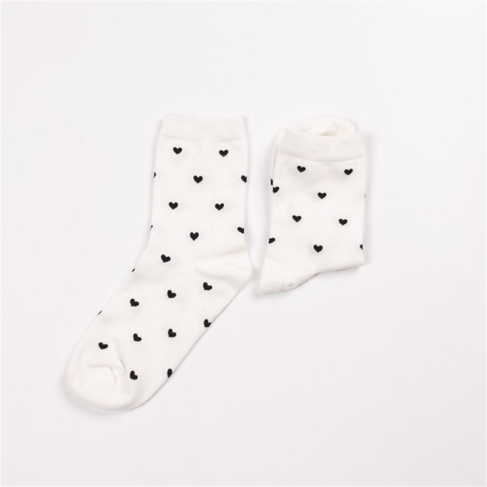 New Sweet Girls' Cute Little Love Heart Kawaii Beautiful Ladies Fashion Designer Art Socks Streetwear Dropship