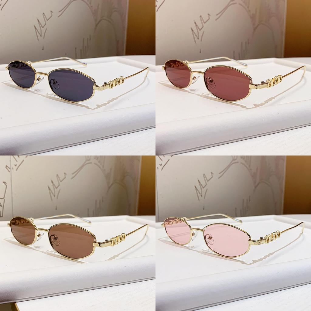 French Style Geometric Sunglasses For Men And Women With Uv400 Protection And Metal Frame