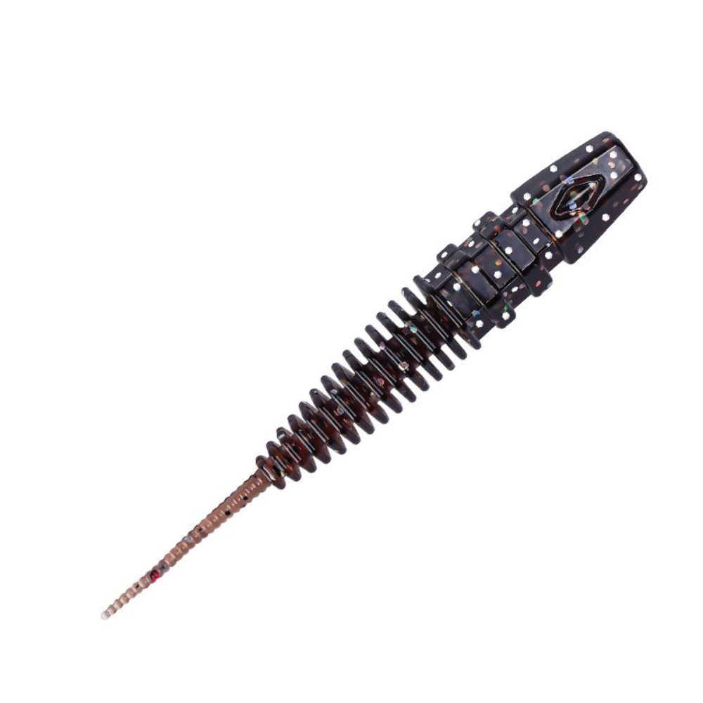 10pcs Set Threaded Light Water Dance Skirt Apron Soft Material Wild Design Needle Tail Swimbait Black Pit Fishing Lure Set
