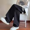 Men's Heavy American Corduroy Pants: Autumn/Winter Velvet-Lined, Trendy Loose Straight Wide-Leg Trousers