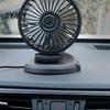 Car Fan Folding Strong Wind PP USB Rechargeable Desk for Automobiles