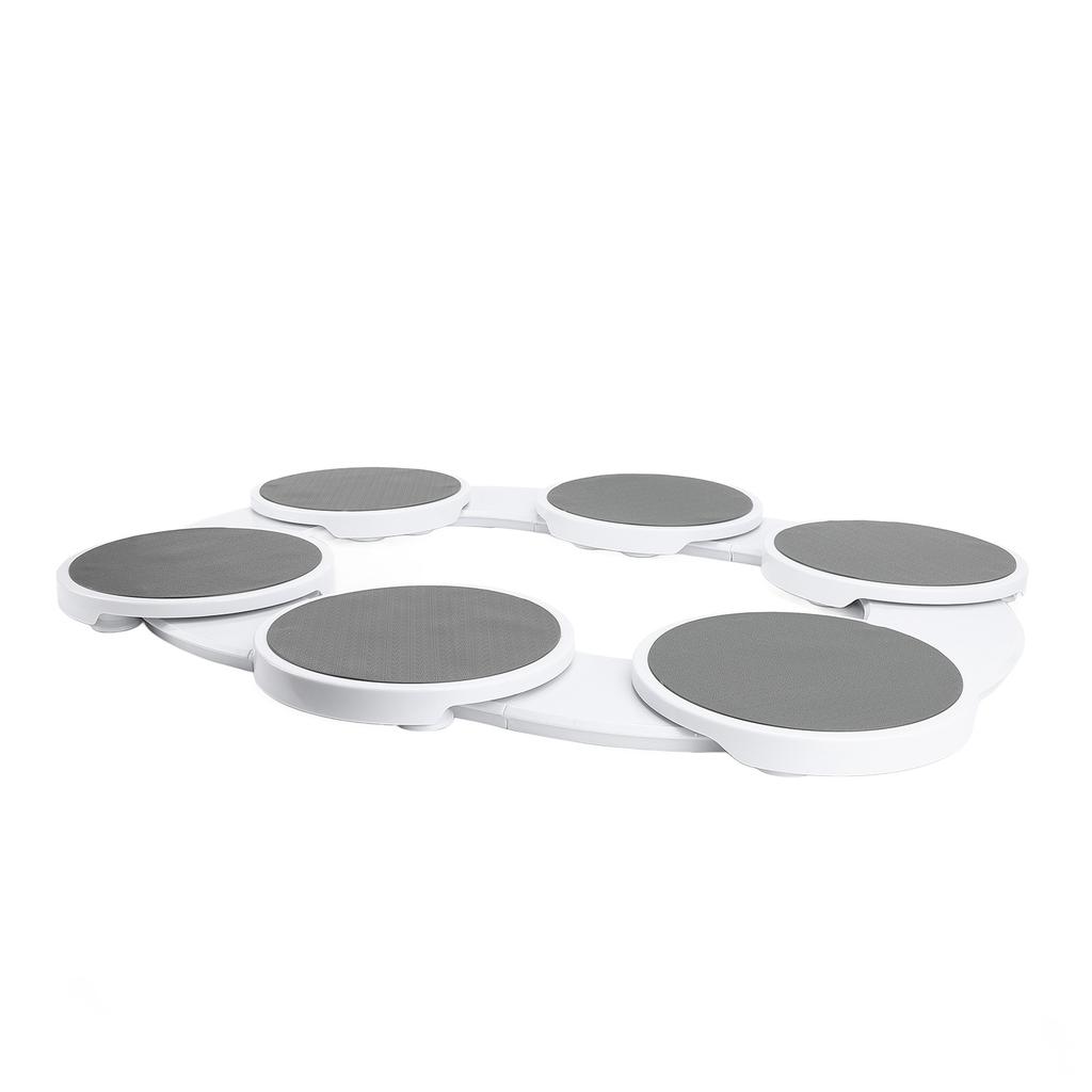 Drehbare Speisetabletts mit Schienen Tragbarer Essens-Tablett-Drehteller-Organizer für Esstisch-Zusammenkünfte