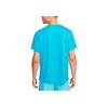 Nike Logo Printed Short Sleeve Round Neck T-Shirt Men tops Blue DV9315-416