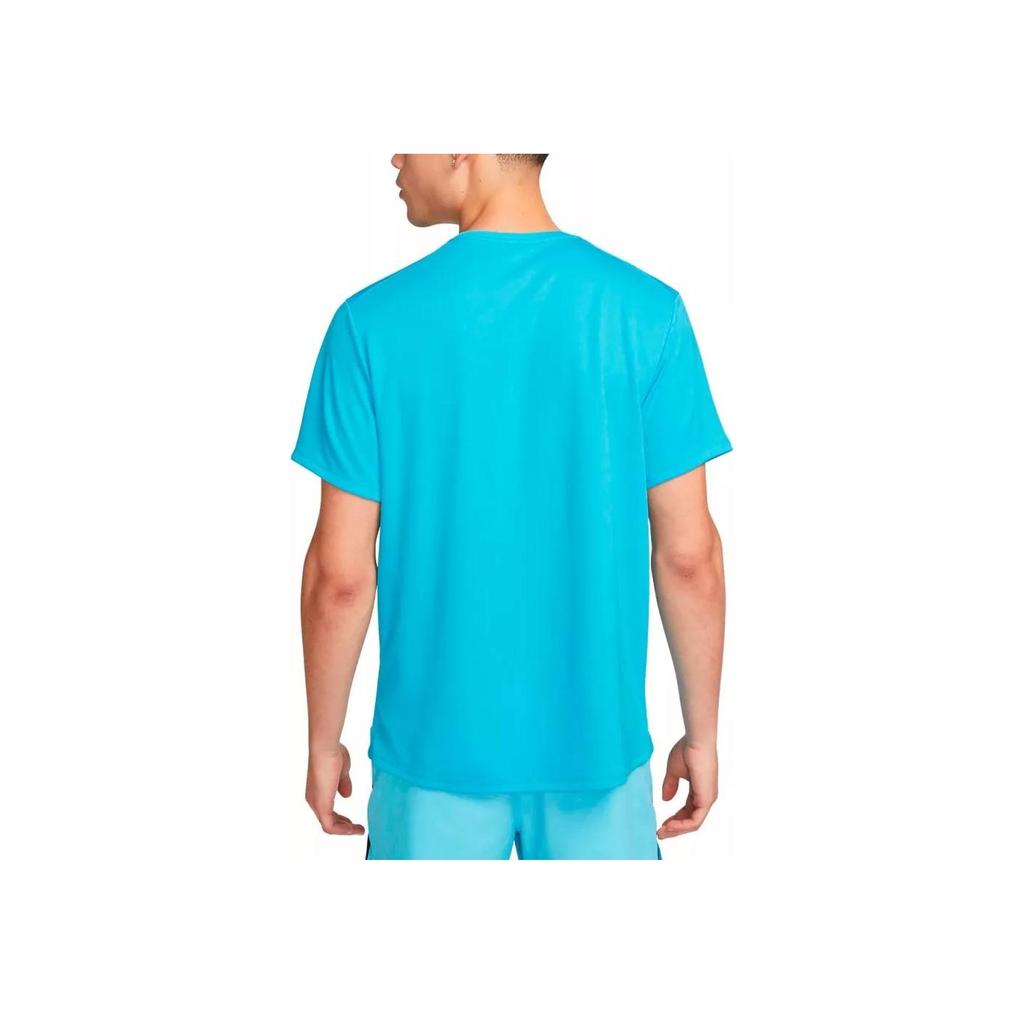 Nike Logo Printed Short Sleeve Round Neck T-Shirt Men tops Blue DV9315-416