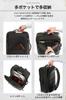Evoon Men's 28L Large Capacity Business Backpack with Expandable Pockets, 15.6 Inch Capacity, Genuine Leather, Multi-Purpose Business Backpack (Black)