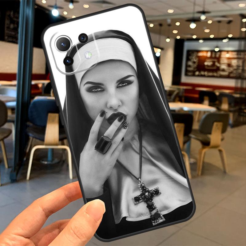 Sister Nun Case For Xiaomi 15 14 13 Ultra 11T 12T 13T 14T Pro POCO X7 X3 X5 X6 Pro F5 F6 M6 Pro Coque