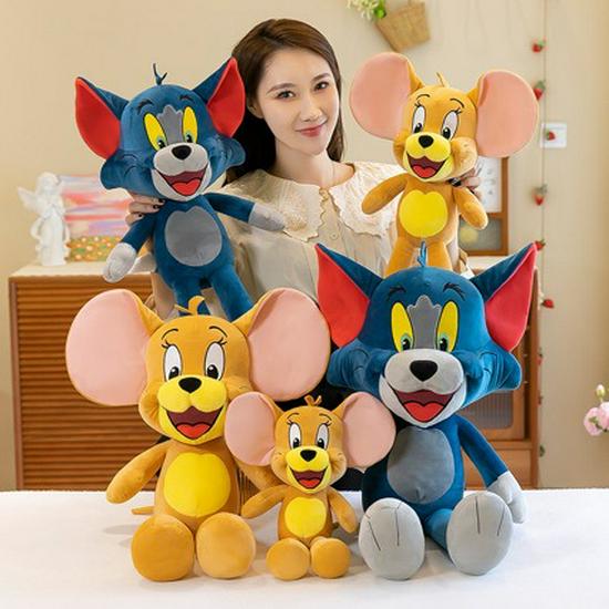 Tom and Jerry Plush Doll Set - Cute Cat and Mouse Toy