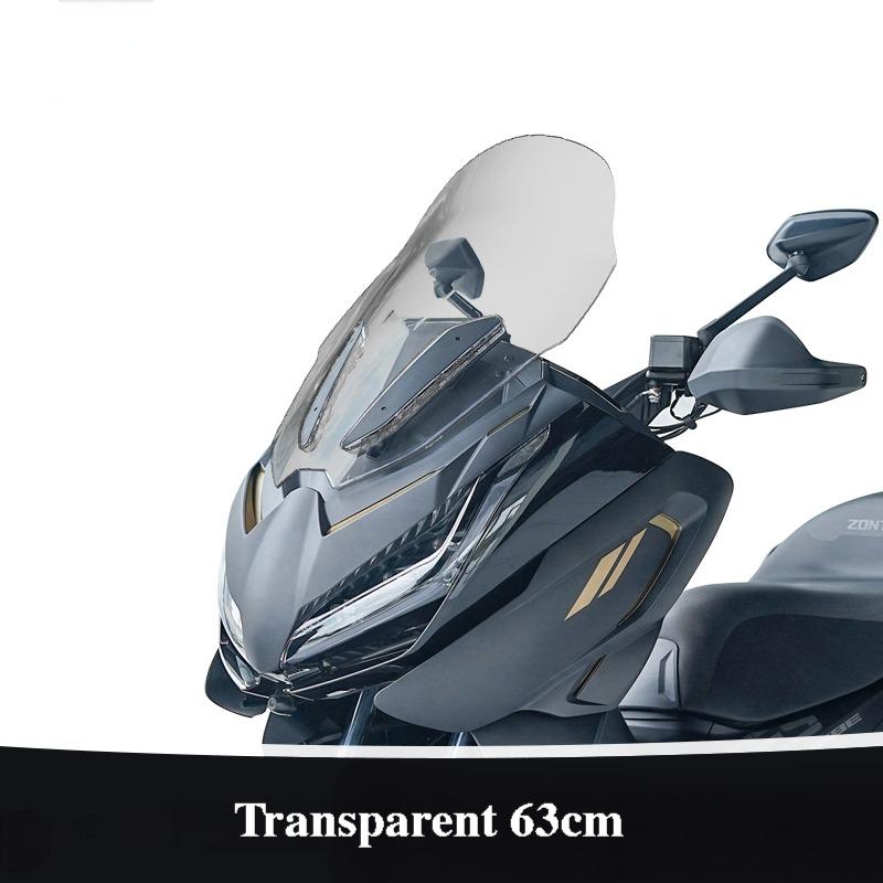 For ZONTES 368E Motorcycle Windshield Modificatio Parts For zontes 368e 350e Windshield Protective Cover Wind Modification parts Transparent 63cm