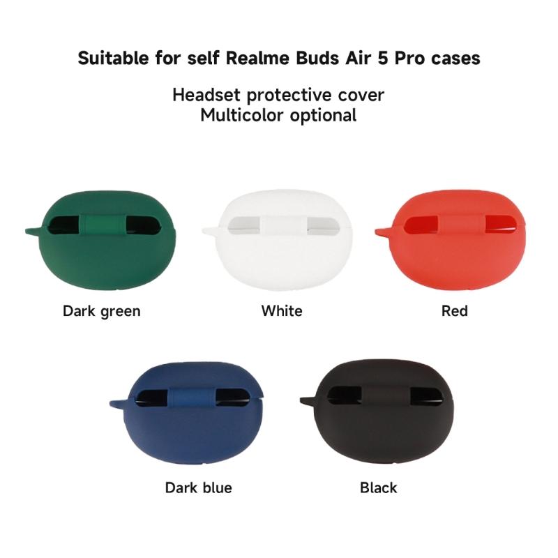 Suitable for Buds Air 5 Pro Shockproof Headphone Sleeve Impact-resistant Housing Anti Dust Washable Silicone Soft Cover