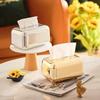 Household Fashion Golden Sliver Tissue Box Storage Napkin Holder Kitchen Tissue Box Paper Case Organizer Ornament Craft Desktop