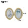 Resin Craft Doll Accessories Playing House Miniature Oil Painting 1:12 Scale Vintage Framed Photos Mini Picture