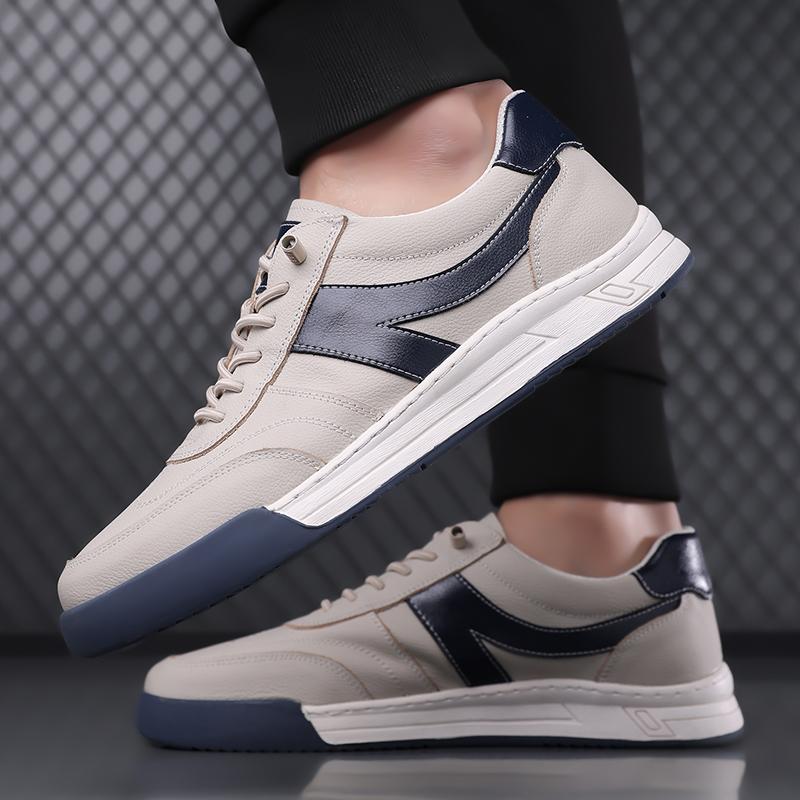 Handmade Skate Shoes Men Leather Men Outdoor Walking Footwear Luxury Brand Male Comfortable Flats Men's Vulcanize Shoes