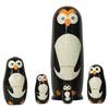 Set of 5 Owl Dolls Handmade Wooden Nesting Dolls Good Showpiece and Nice Gifting Idea 15.24 Cm