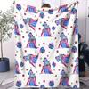 Kpop Star Printed Small Cover Blanket Soft Cozy Breathable Skin Friendly All Season Bedroom Sofa Dorm Car Camping Nap Fans Gift