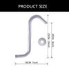 Enhances Your Shower Height with Sturdy Stainless Steel S Shape Showerhead Arm Chromes Finish Bathroom Accessory