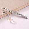 Page Holder Feather Bookmark Crystal Pendant Dried Flower Flower Specimens Metal Book Mark Bookmark
