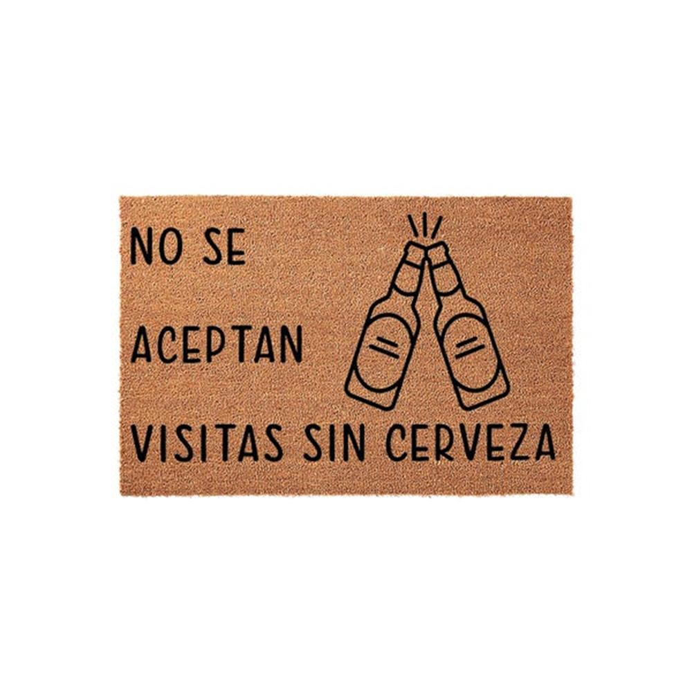 Gepersonaliseerde Kokosvezel Deurmat Grappige Spaanse Bier Quote Welkomstmat Tekst Voordeur Tapijt Antislip Binnen Buiten Cadeau 40cmx60cm