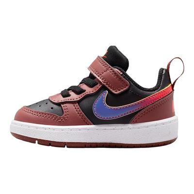 Court Borough Low Recraft TD Black/Red Sepia/Team Orange/Deep Night Baby Sneakers IO6964-002