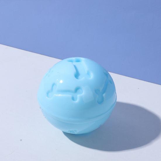 Pet Toy Molar Teeth Cleaning Hollow Bone Design Thickened Bite-Resistant TPR Material Chew Toy with Built-in Sound Ball